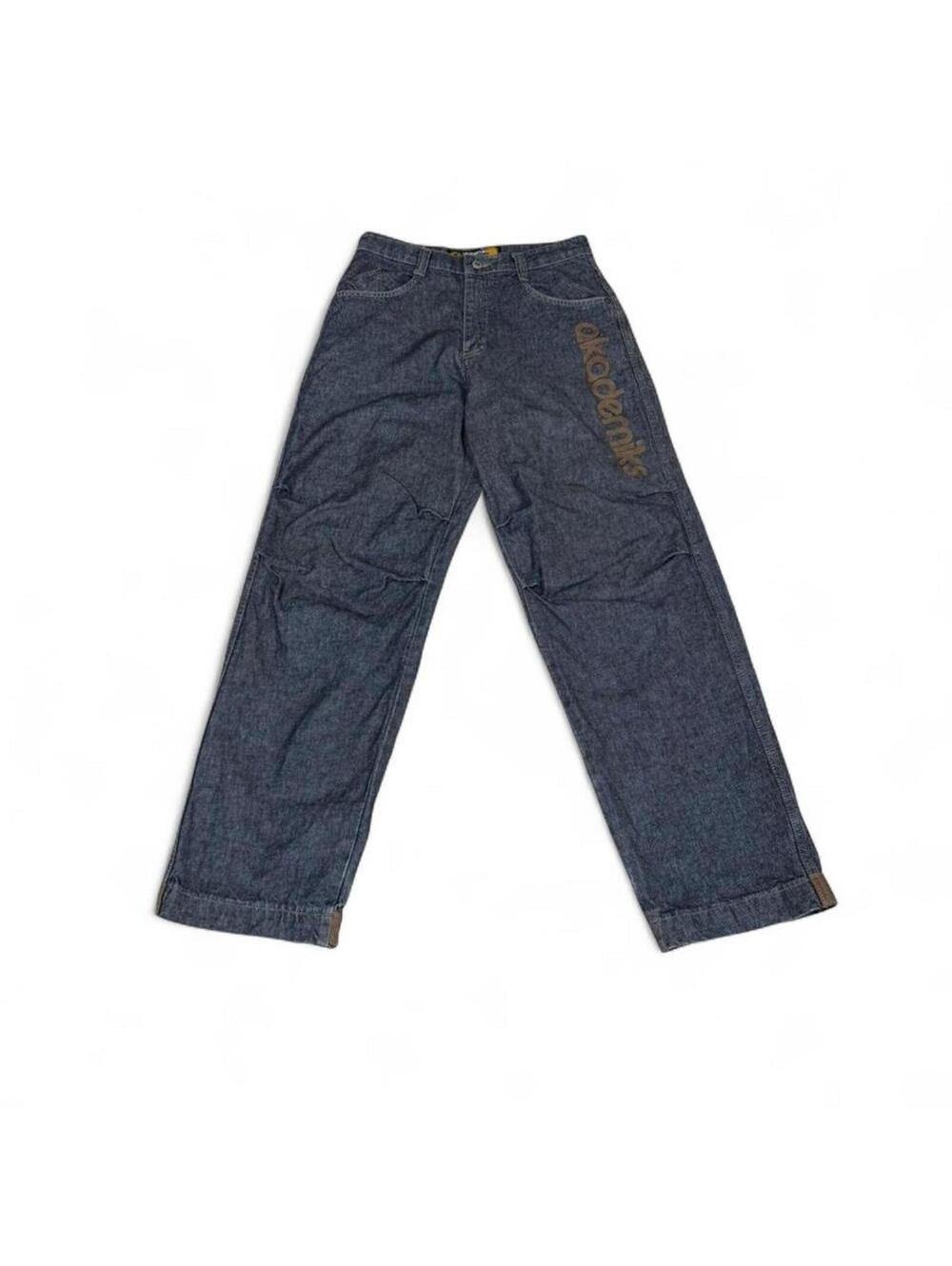 Akademiks y2k style denim jeans with unique style